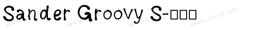 Sander Groovy S字体转换